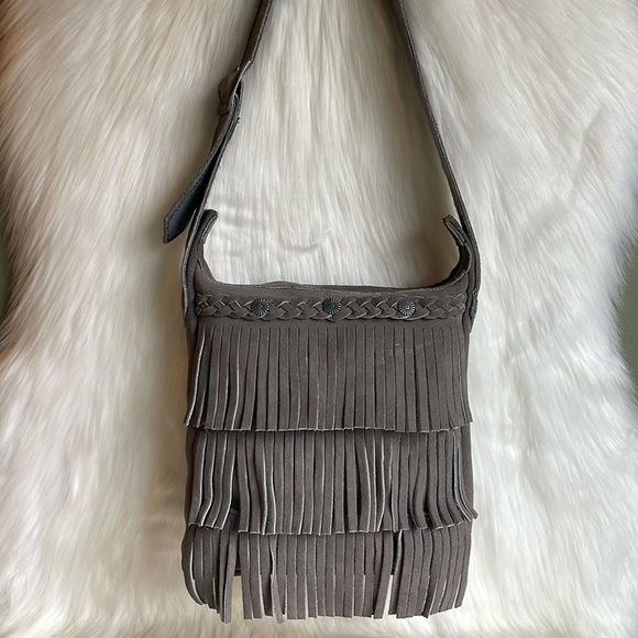Minnetonka Fringe Genuine Leather Crossbody - Picture 5 of 16